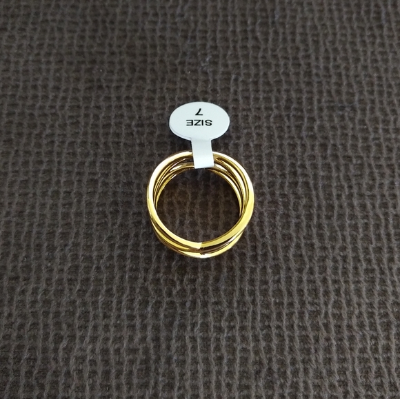 BRONZE Oro Double✌️Criss Cross🔀 Ring - Sz 7 - Picture 10 of 16
